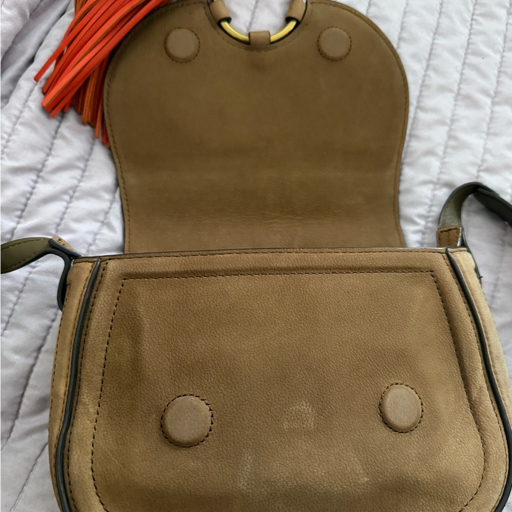 Tory Burch Tan suede Leather Bag